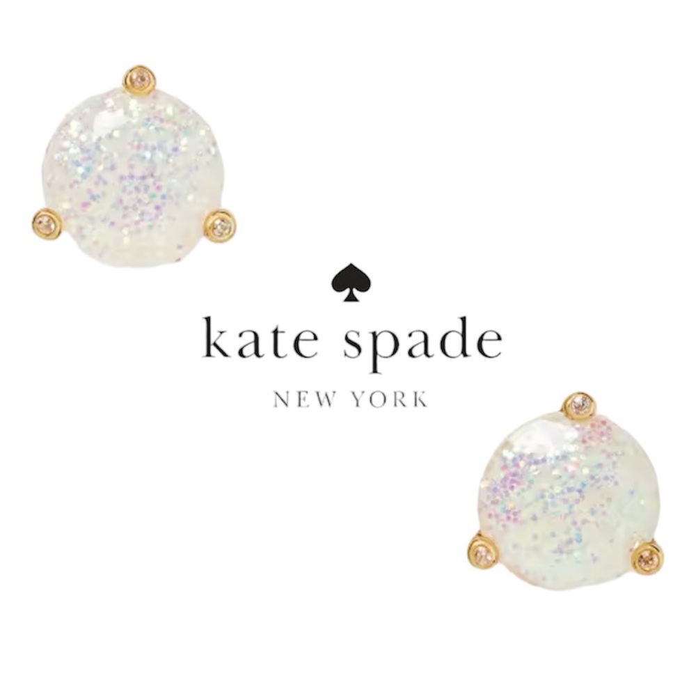 kate spade rise and shine glitter studs